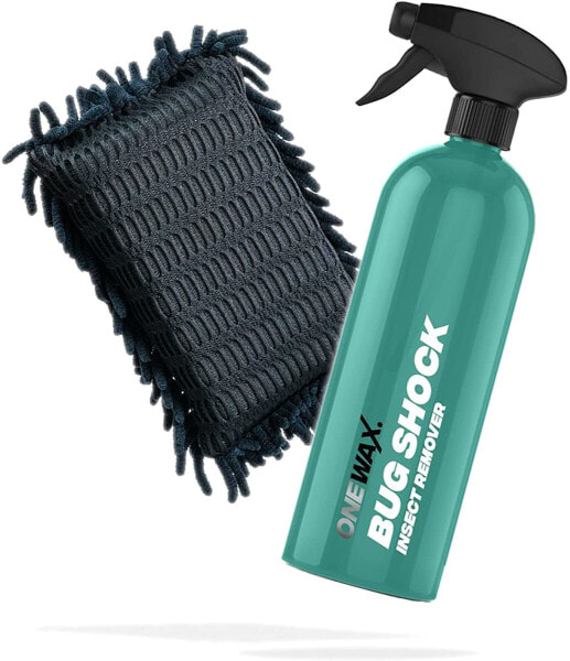 detailmate Set: ADBL Beetle Juice Squeezer 1L + Insect Sponge Black – Insect Remover for Car/Motorcycle – Insect Cleaner with Gentle Chenille Slats