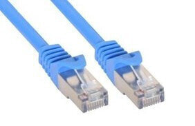 InLine Patch Cable SF/UTP Cat.5e blue 0.25m