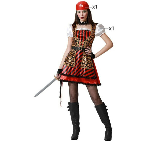 Costume for Adults Red Female Pirate