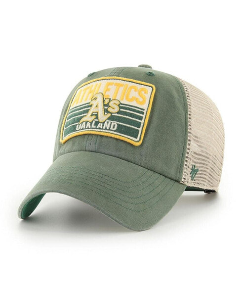 Men's Green Oakland Athletics Four Stroke Clean Up Trucker Snapback Hat