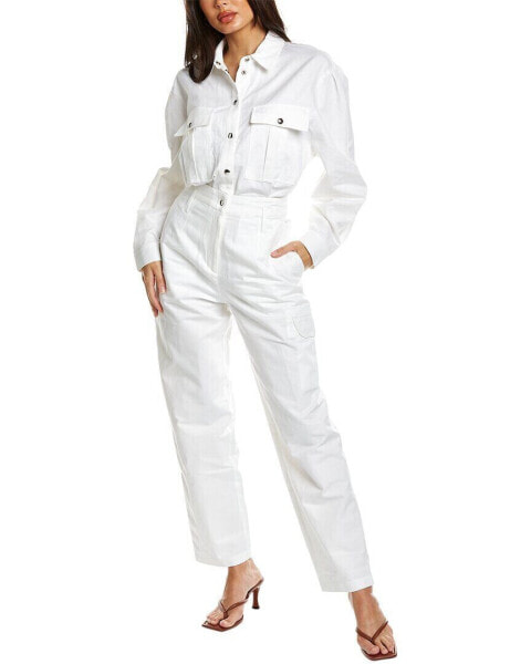 Iro Touza Linen-Blend Jumpsuit Women's White 34