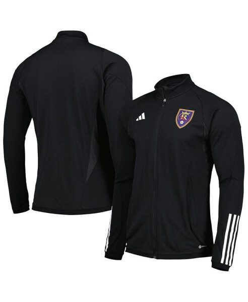 Men's Black Real Salt Lake 2023 On-Field AEROREADY Full-Zip Training Top