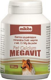 Витамины и добавки для собак MIKITA PET-CALCIUM /MEGAVIT/ 50 шт