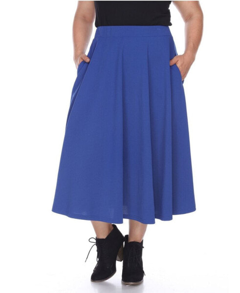 Plus Size Tasmin Flare Midi Skirt