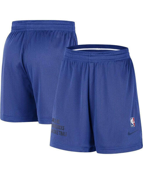 Men's and Women's Blue Dallas Mavericks Warm Up Performance Practice Shorts