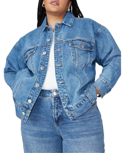 Plus Size Oversized Denim Jacket