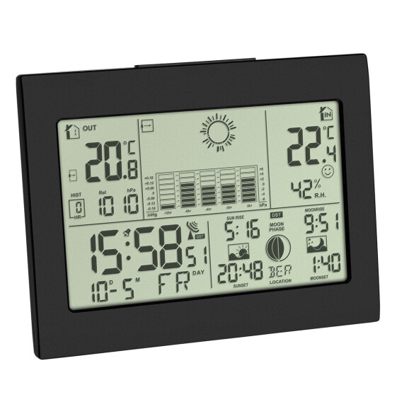 Метеостанция TFA Dostmann TFA Horizon Black - Indoor hygrometer Indoor thermometer Outdoor thermometer.