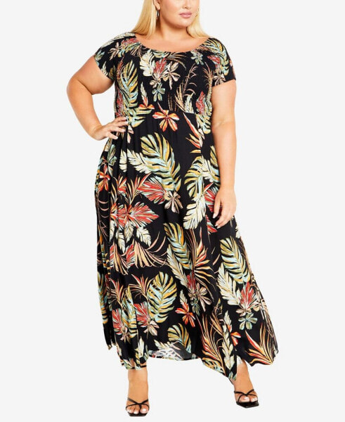 Plus Size Raelynn Print Maxi Dress