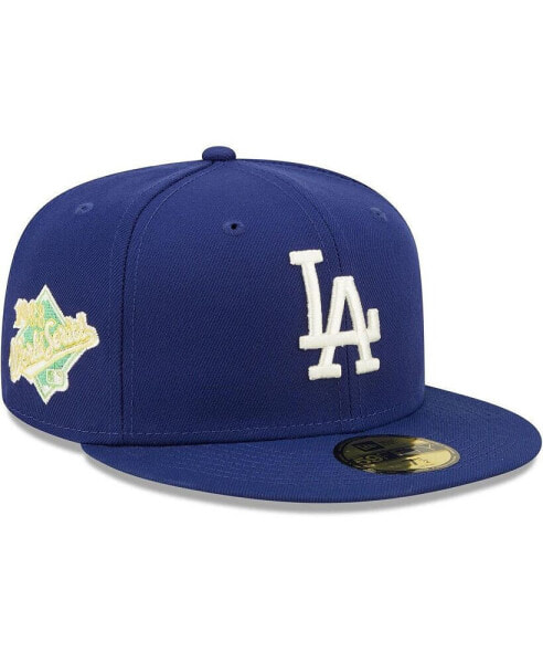 Men's Royal Los Angeles Dodgers 1988 World Series Champions Citrus Pop UV 59FIFTY Fitted Hat