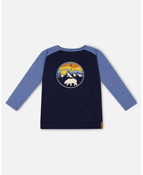 Toddler Boys Raglan T-Shirt With Print Navy - Toddler|Child