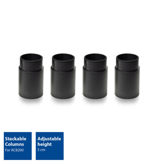 ACT Extra poten (5cm) voor de AC8200 - Feet - Black - Desk - ACT AC8200 - 65 mm - Blister