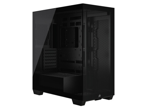 CORSAIR 3500X Tempered Glass Mid-Tower PC Case, Black – No Fans Included - Rever