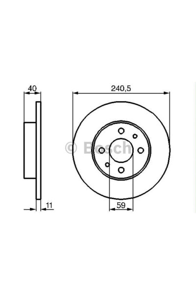 FREN DİSKİ ÖN/ARKA [240,1 / 10,9-9,2 MM] (ALFA ROMEO 145 2.0I.E. 16V TS (95-) 333108