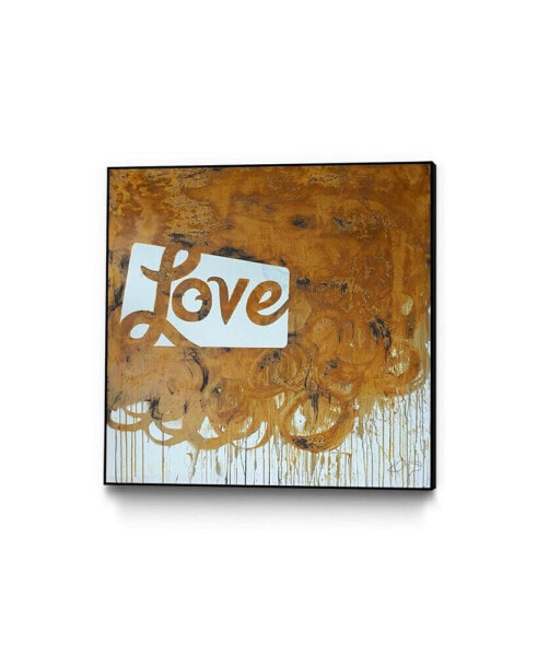 Kent Youngstrom Love 5 Art Block Framed 18" x 18"