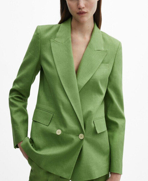Women's 100% Linen Suit Blazer