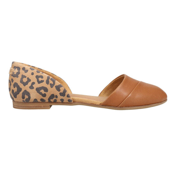 TOMS Jutti Dorsay Leopard Slip On Womens Brown Flats Casual 10017922T