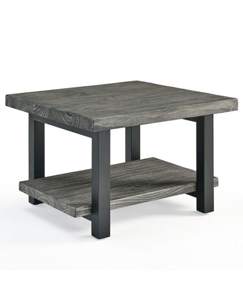 Pomona Metal and Wood Square Coffee Table