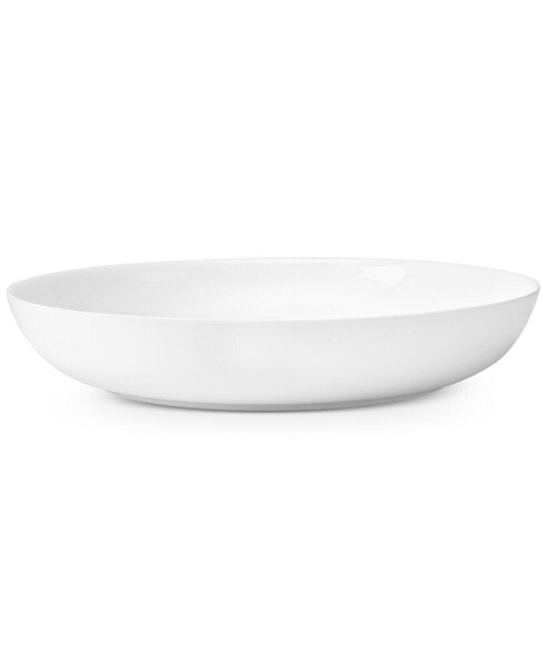 Serveware For Me Collection Porcelain Shallow Round Serving Bowl