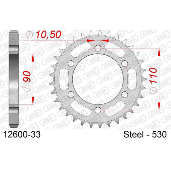 AFAM 12600 Rear Sprocket