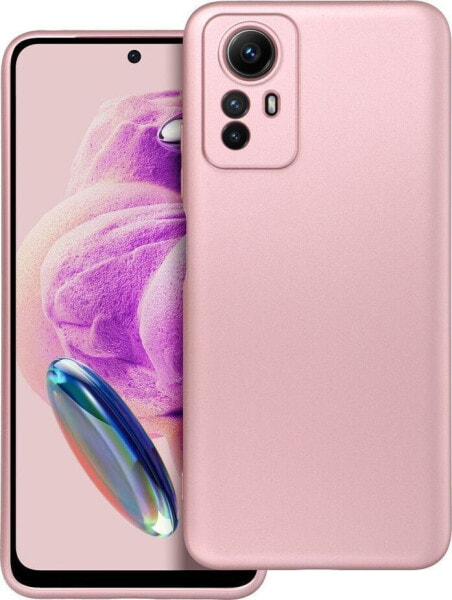 OEM Futerał METALLIC do XIAOMI Redmi Note 12S różowy