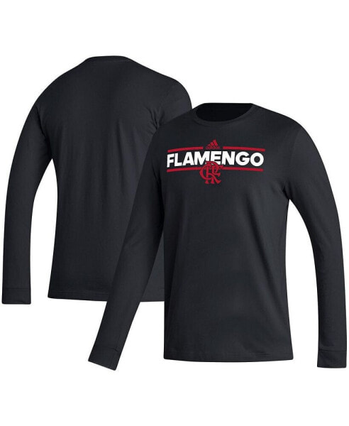 Men's Black CR Flamengo Dassler Long Sleeve T-shirt