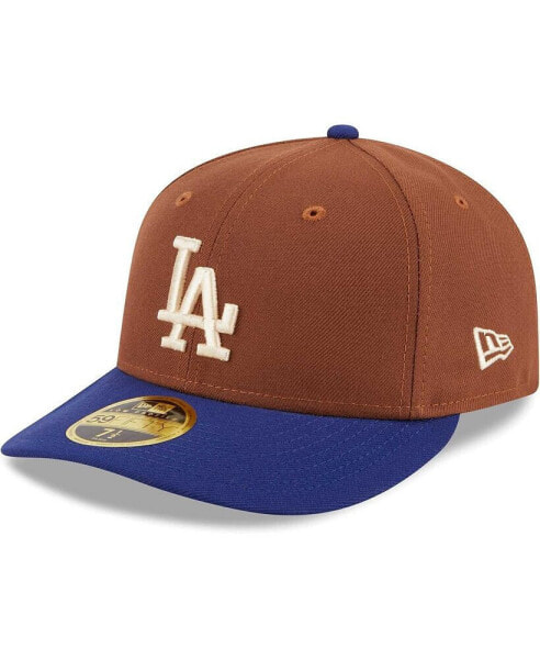 Men's Brown Los Angeles Dodgers Tiramisu Low Profile 59FIFTY Fitted Hat