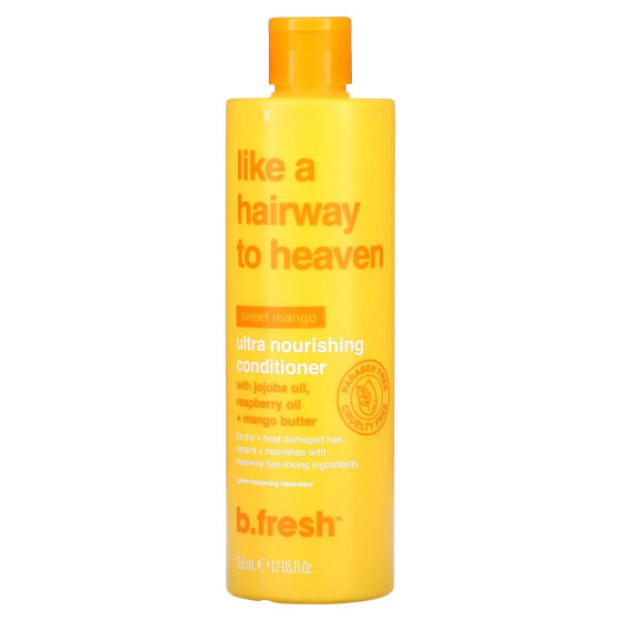 b.fresh, Like A Hairway to Heaven, ультрапитательный кондиционер, для сухих и поврежденных жарой волос, сладкое манго, 355 мл (12 жидк. Унций)