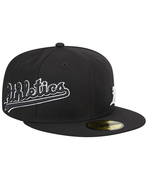 Men's Black Oakland Athletics Jersey 59FIFTY Fitted Hat