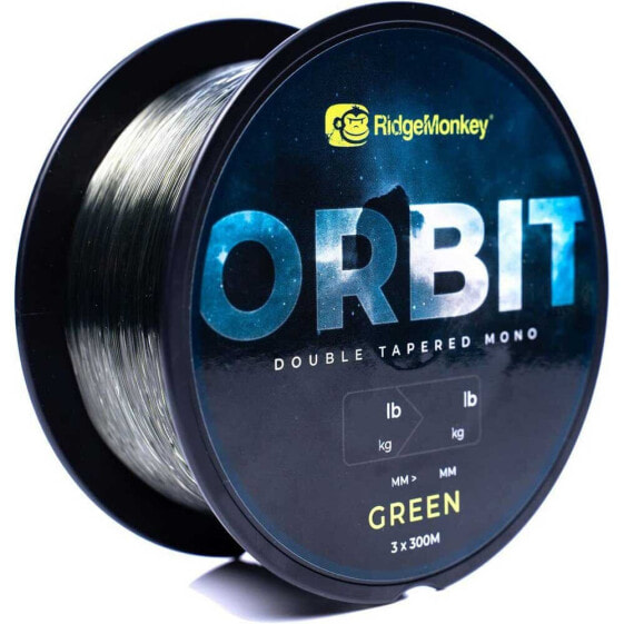 RIDGEMONKEY Orbit Double 300 m Tapered Leader