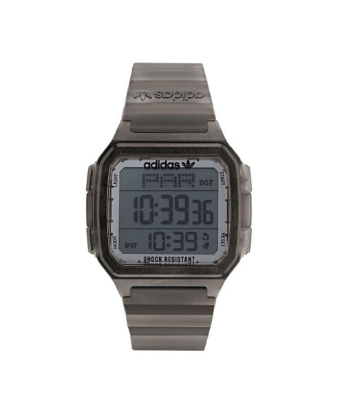 Unisex Gmt Digital One Gmt Gray Resin Strap Watch 47mm