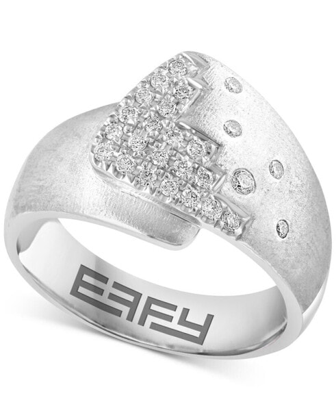 EFFY® Diamond Staircase Cluster Statement Ring (1/5 ct. t.w.) in Sterling Silver