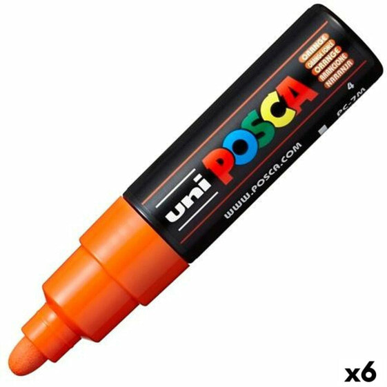 Фетр POSCA PC-7M Оранжевый (6 штук)