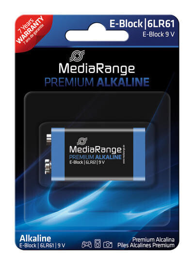 MEDIARANGE MRBAT107 - Single-use battery - Alkaline - 9 V - 1 pc(s) - Black,Blue - Cylindrical