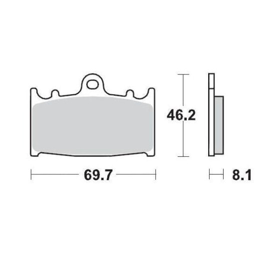 MOTO-MASTER Kawasaki/Suzuki 402704 Brake Pads