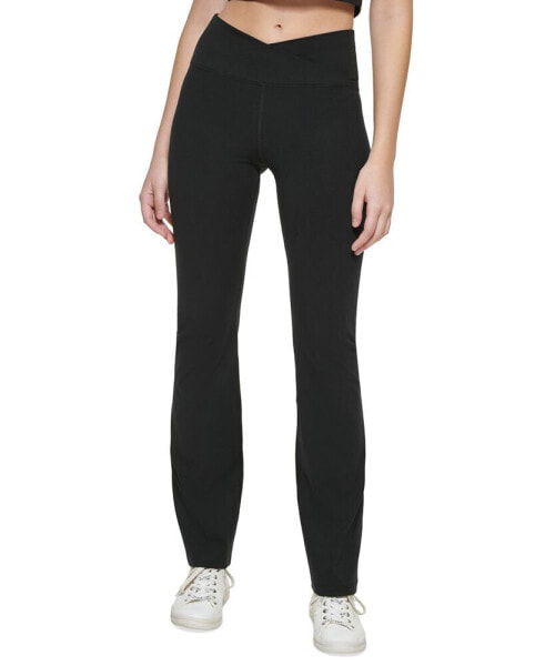 Women's Crossover Waist Flare Leggings