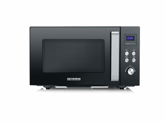SEVERIN MW 7763 - Countertop - Grill microwave - 25 L - 900 W - Buttons - Rotary - Black - Stainless steel