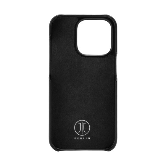 JT Berlin Echtleder Kreuzberg Backcover Apple iPhone 14 Pro Max Schwarz