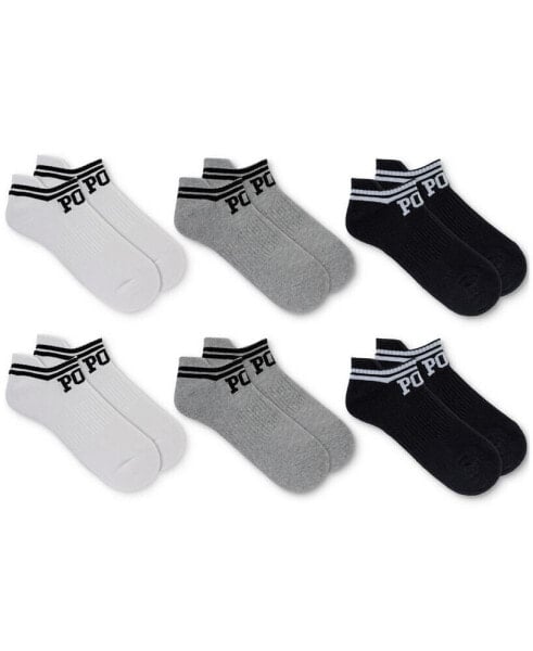 Men's 6-Pk. Double Bar Stripe Low Cut Socks