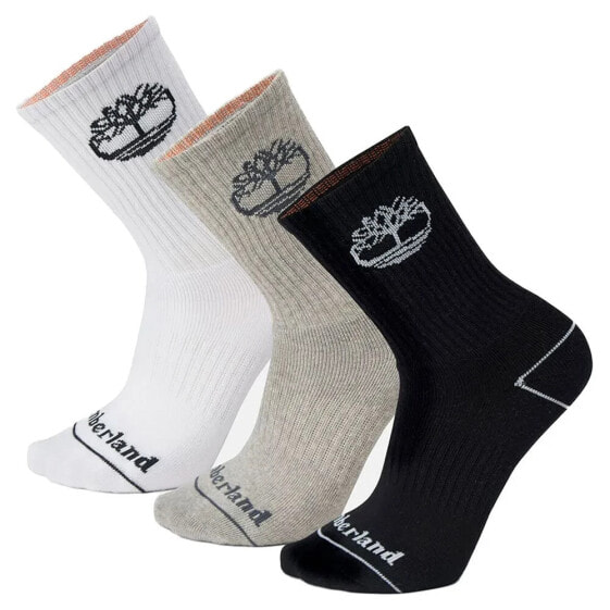 TIMBERLAND Bowden Fc Tree Logo crew socks 3 pairs