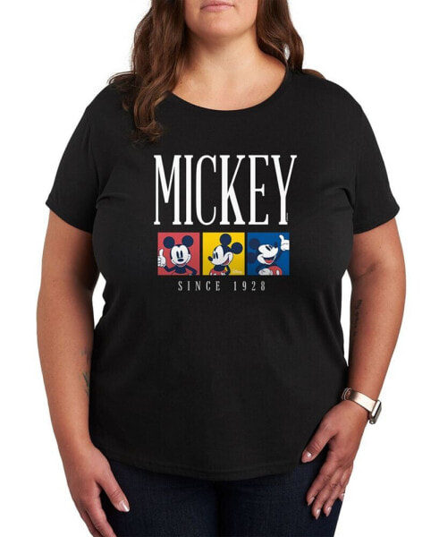 Trendy Plus Size Mickey Mouse Graphic T-shirt