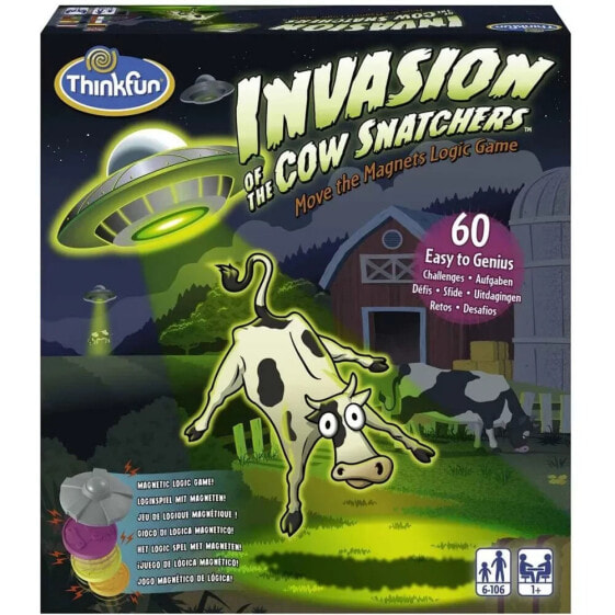 ABBA GAMES Think Fun Invasion Of The Cow Board Game