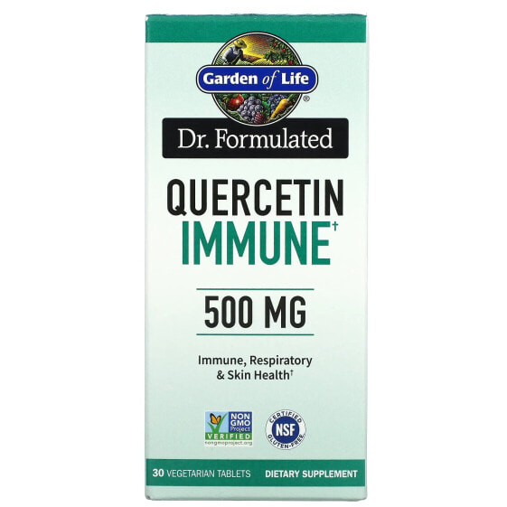 Dr. Formulated, Quercetin Immune, 500 mg, 30 Vegetarian Tablets