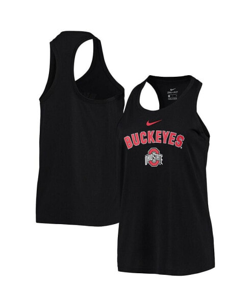 Women's Black Ohio State Buckeyes Arch and Logo Classic Performance Tank Top