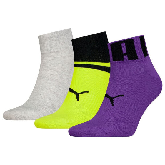 PUMA Big Logo 3 Units Quarter short socks 3 pairs