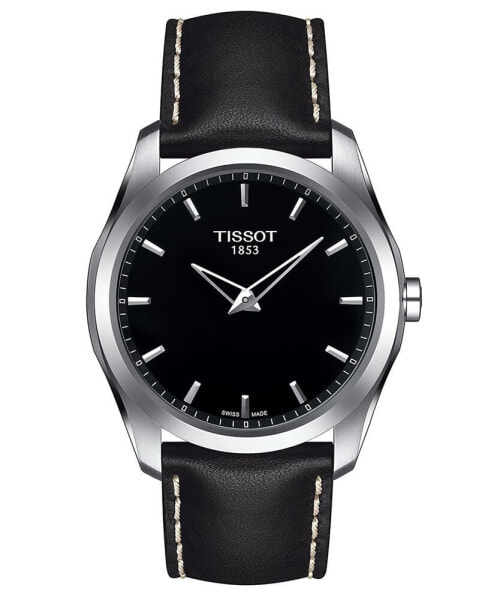 Часы Tissot Couturier Black Leather 39mm
