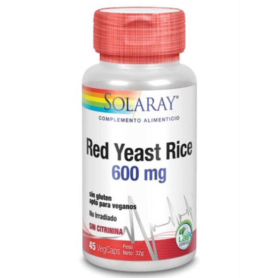 SOLARAY Red Yeast Rice 45 Units