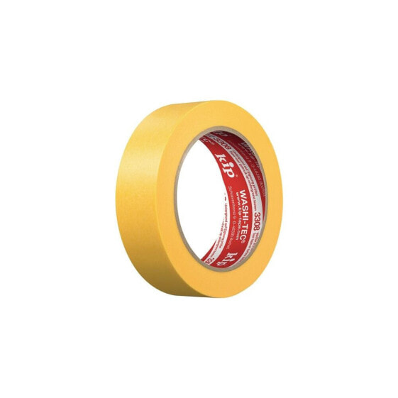 Kip Abdeckband 3308 WASHI-TEC® Premium Plus Goldkrepp® glatt gelb Länge 50 m Breite 30 mm, VE: 8 Rolle