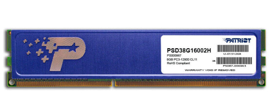 Патриот Оперативная память DDR3 8GB PC3-12800 (1600MHz) DIMM - 8 GB - 2 x 4 GB - DDR3 - 1500 MHz - 240-pin DIMM