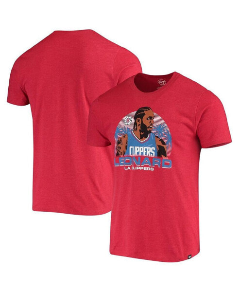 Men's Kawhi Leonard Red LA Clippers Player Graphic T-shirt