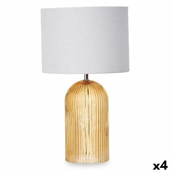 Декоративная настольная лампа Gift Decor Лучи 40 W Янтарь Стеклянная 25,5 x 43,5 x 25,5 см (4 штуки)